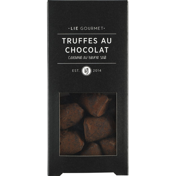 LIE GOURMET Chokoladetrøfler med saltkaramel knas (110 g) Chocolate truffle Chocolate