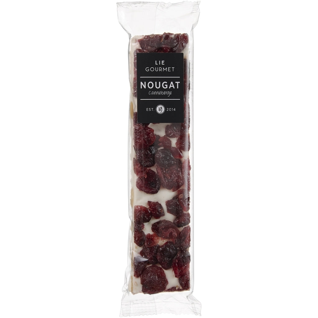 LIE GOURMET Fransk nougat tranebær (100 g) French nougat French nougat cranberries