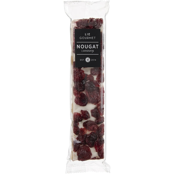 LIE GOURMET Fransk nougat tranebær (100 g) French nougat French nougat cranberries