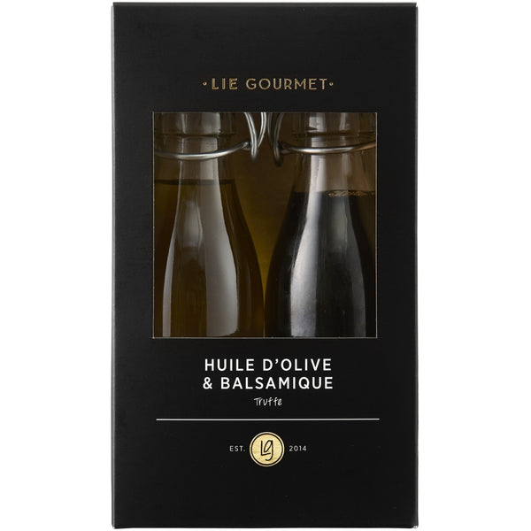 LIE GOURMET Gavesæt olivenolie & balsamico m. trøffel (2 x 200 ml) Gift set Gift set olive oil and vinegar