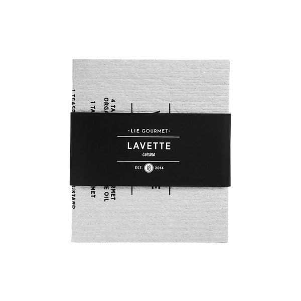 LIE GOURMET Karklude - 2 stk. (grå) Dish cloth Light grey