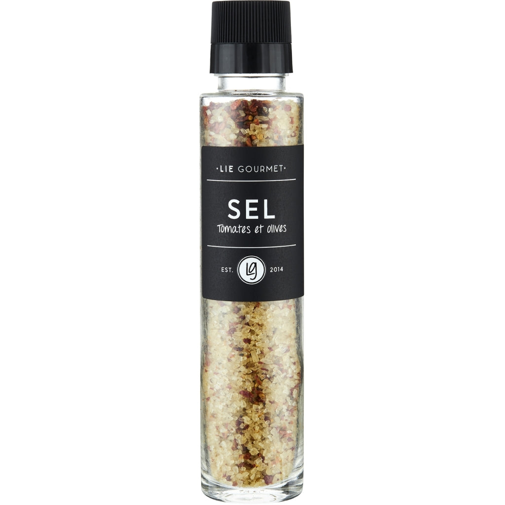 LIE GOURMET Kværn - salt/tomater/oliven Salt & pepper Salt tomatoes olives