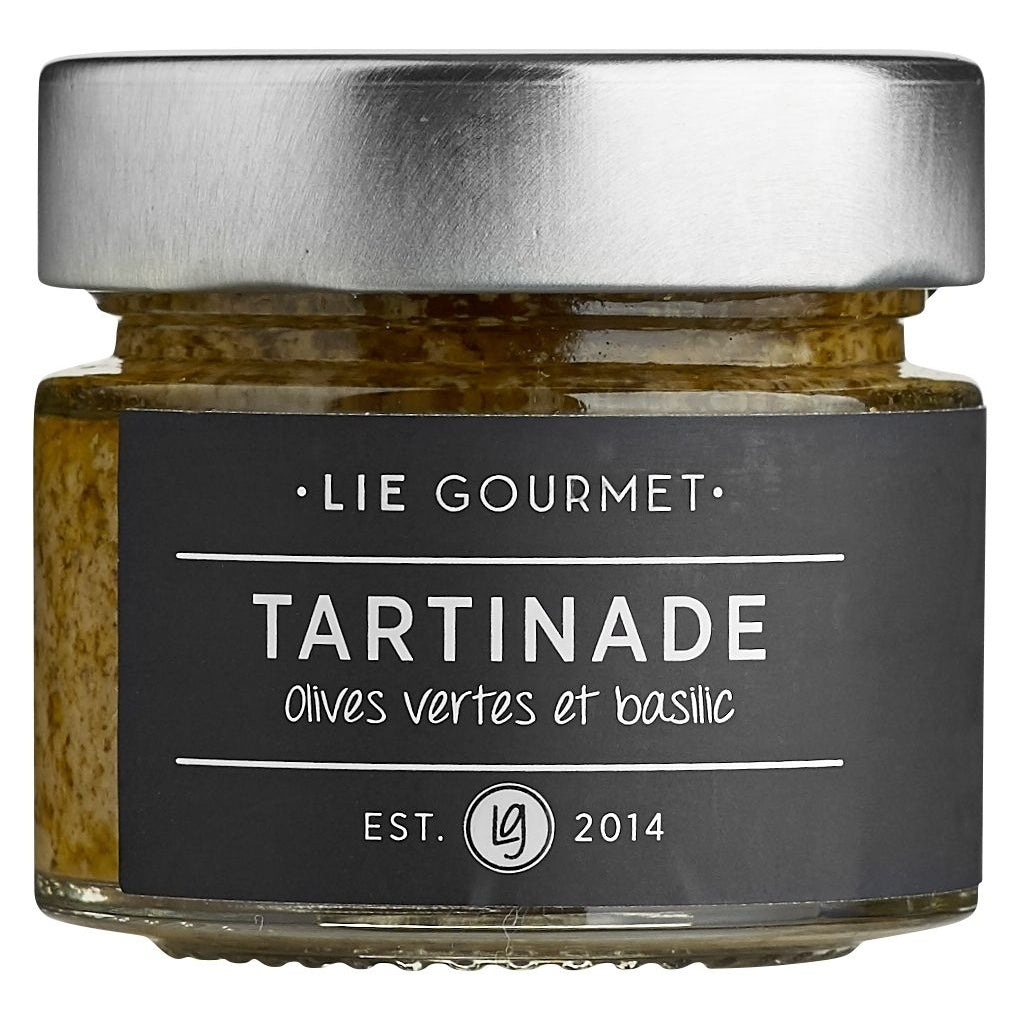 LIE GOURMET Tapenade grøn oliven/basilikum (80 g) Tapenade Green olives