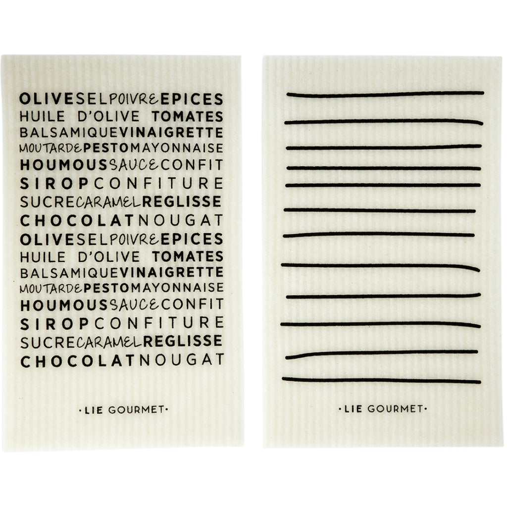 LIE GOURMET Karklude - 2 stk. (hvid) Dish cloth
