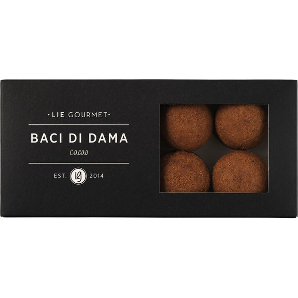 LIE GOURMET Baci di dama - Italienske hasselnødde-/kakaokager (80 g) Cookies Hazelnut/cocoa