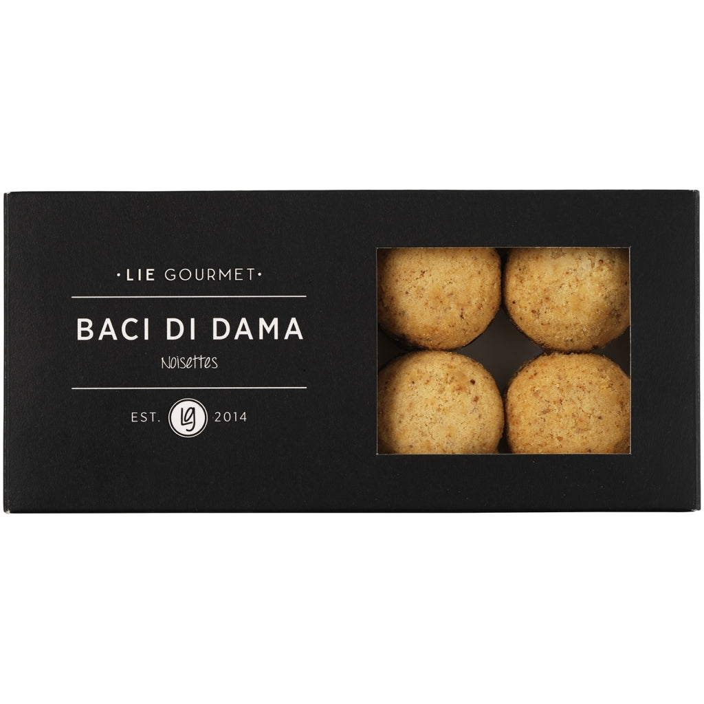 LIE GOURMET Baci di dama - Italienske hasselnøddekager (80 g) Cookies Hazelnut