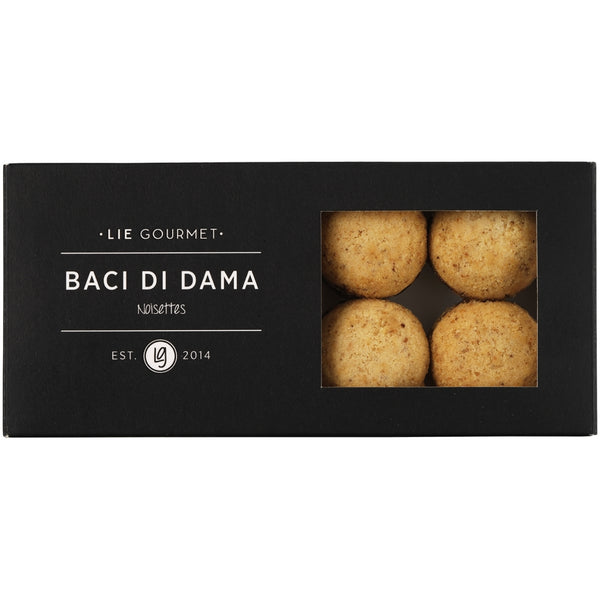 LIE GOURMET Baci di dama - Italienske hasselnøddekager (80 g) Cookies Hazelnut