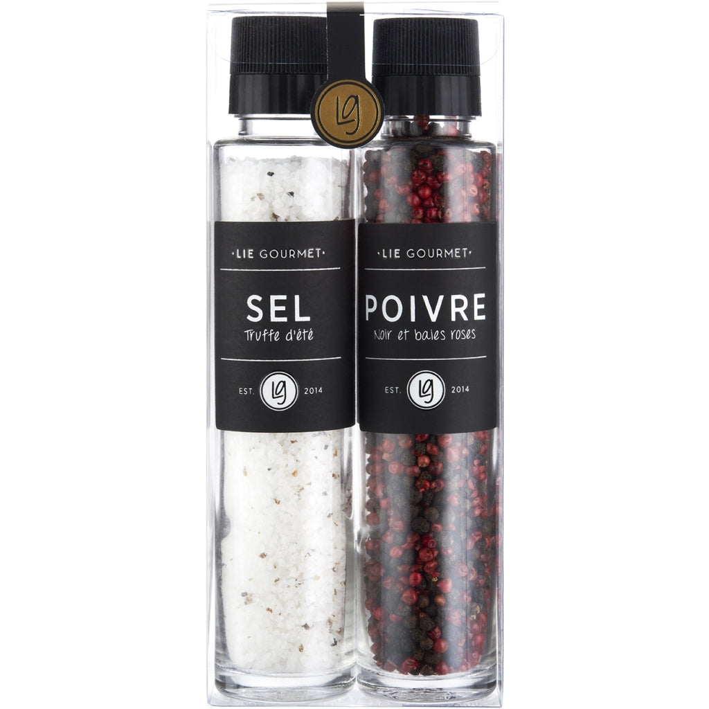 LIE GOURMET Gavesæt kværne - salt/trøffel & peber (265 g/100 g) Gift set Gift Box