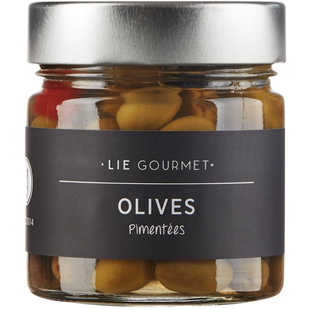 LIE GOURMET Oliven chili (130 g) Olives & tomatoes Olives with chili