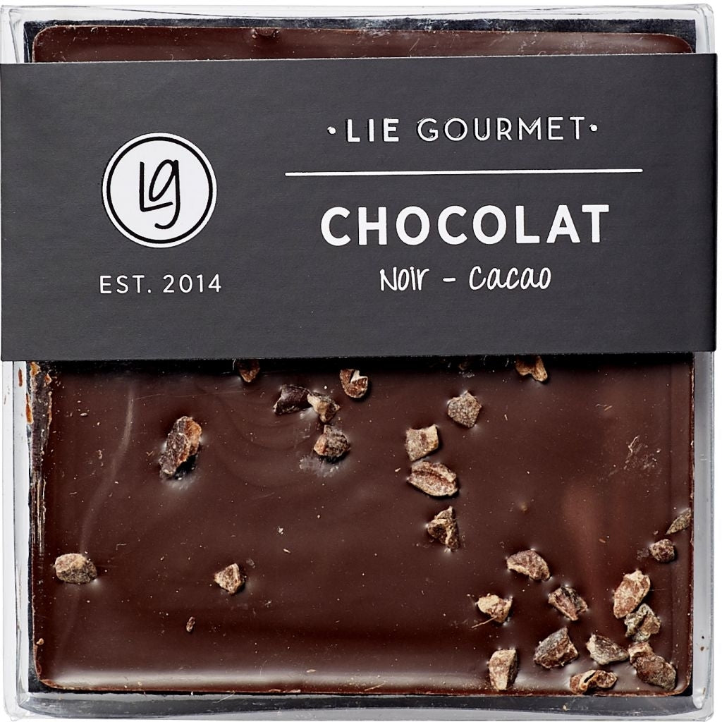 LIE GOURMET Mørk chokolade kakaonibs (60 g) Chocolate Dark chocolate