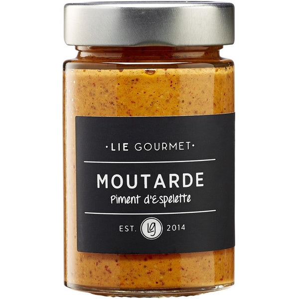 LIE GOURMET Sennep chili (200 g) Mustard Piment d'Espelette